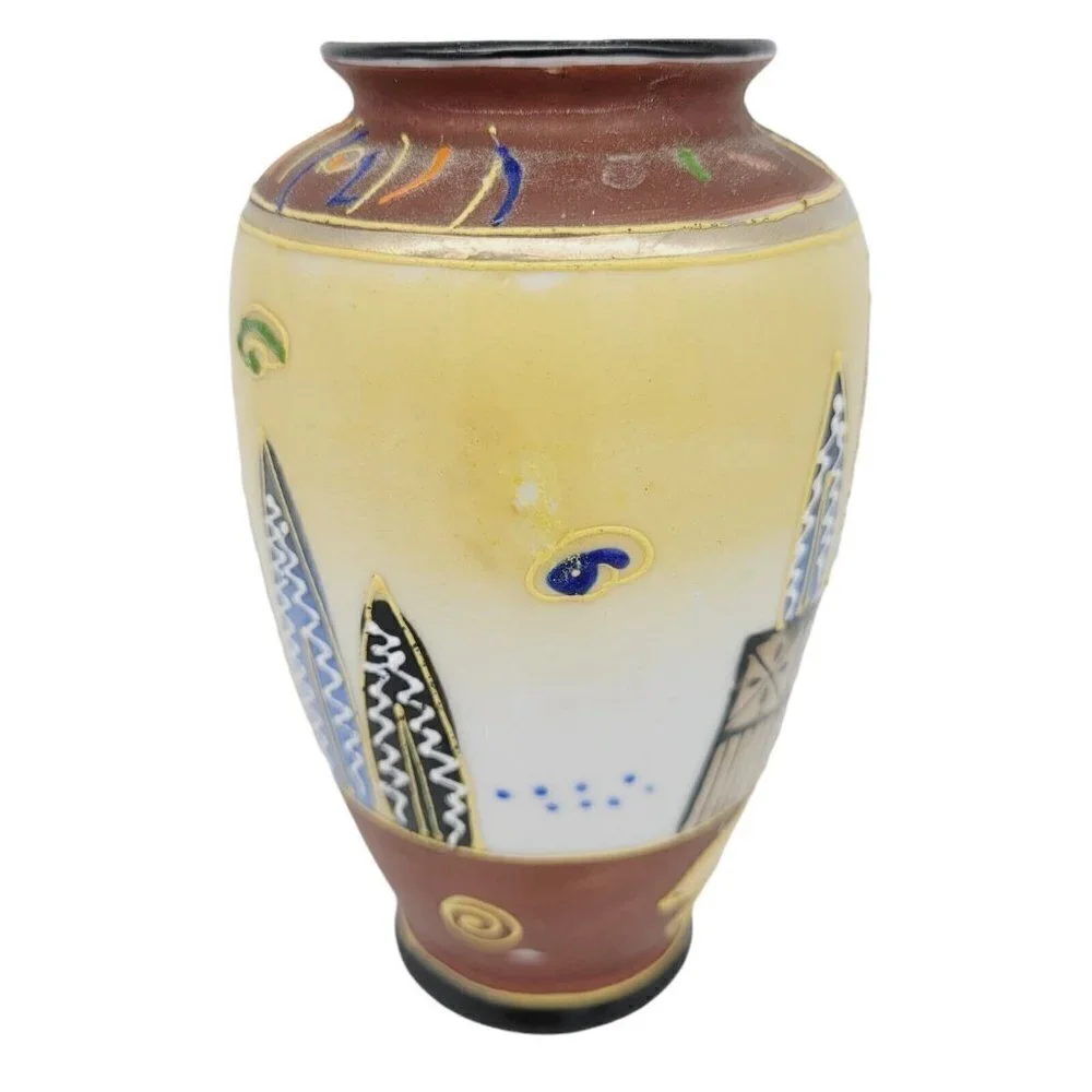 Vintage Japanese Satsuma Moriage 5